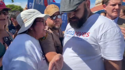 Video shows police intervene after supporters of Senate candidates clash at early voting site in West Kendall