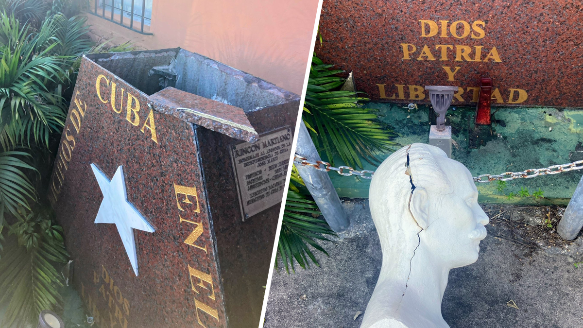 José Martí statue vandalized in Miami, organization says