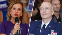 Rep. Debbie Wasserman Schultz (left) and Chris Eddy (right).