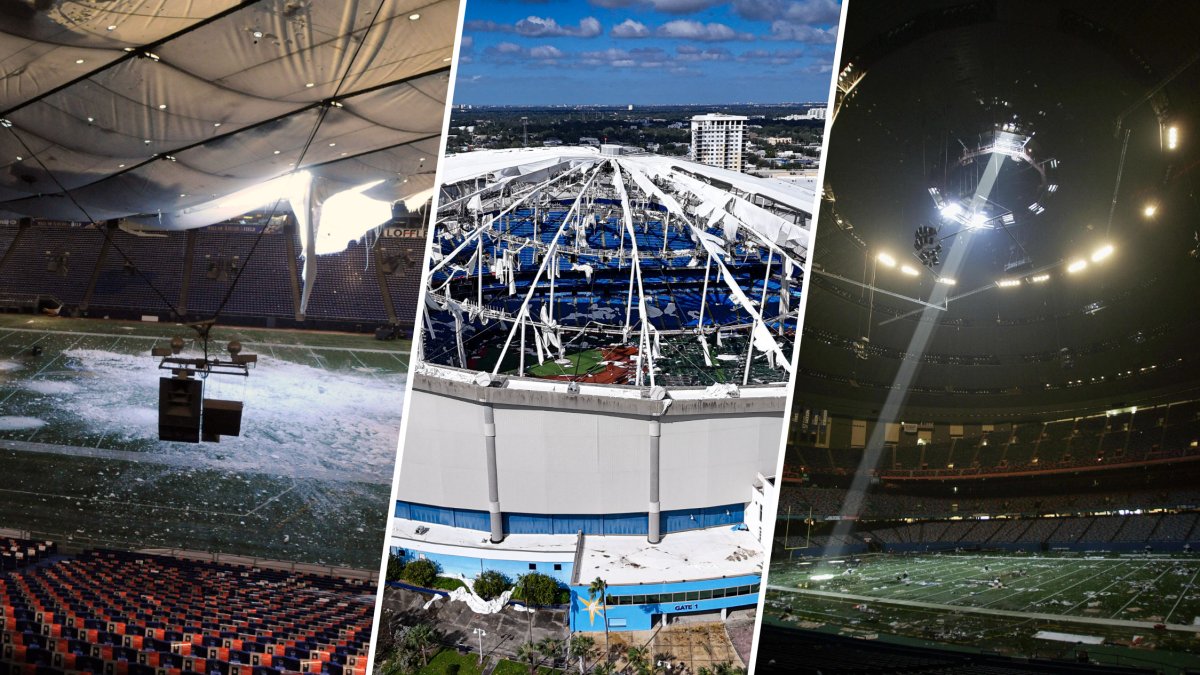 Tropicana Field becomes latest sports venue to be damaged by severe weather