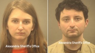 Booking photos for Heather Morgan and Ilya Lichtenstein.