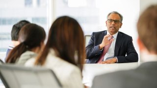 Rajiv Jain, founder and chief investment officer of GQG Partners, during an interview in New York, US, on Tuesday, April 4, 2023.