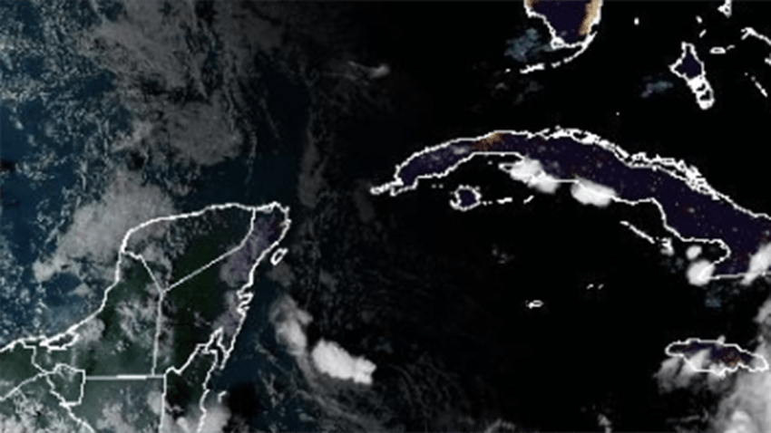 A NOAA satellite image of the tropics on Nov. 12, 2024.