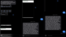 Text messages allegedly sent by Devontay Shields in what authorities say was a plot to kidnap a child in Fort Lauderdale.