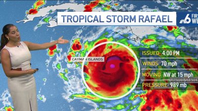 Rafael prompts tropical storm warning for Keys, hurricane warning for Cuba