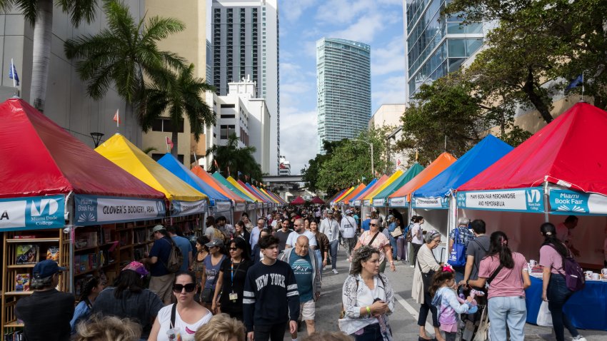 MIAMI, FLORIDA – NOVEMBER 18: General view of atmosphere during the Miami Book Fair 2023 at Miami Dade College on November 18, 2023 in Miami, Florida. (Photo by Jason Koerner/Getty Images)