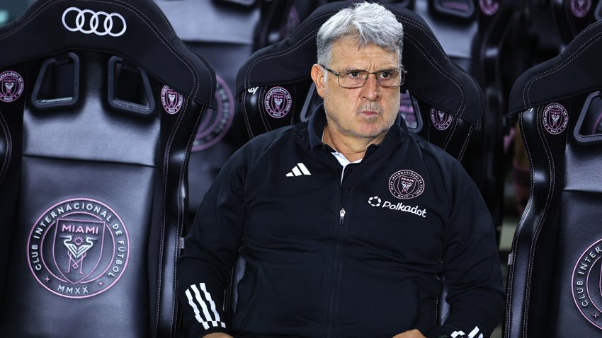 FORT LAUDERDALE, FLORIDA – NOVEMBER 09: Head coach Gerardo Martino of Inter Miami looks on before the match against Atlanta United in the Audi 2024 MLS Cup playoffs at Chase Stadium on November 09, 2024 in Fort Lauderdale, Florida. (Photo by Megan Briggs/Getty Images)