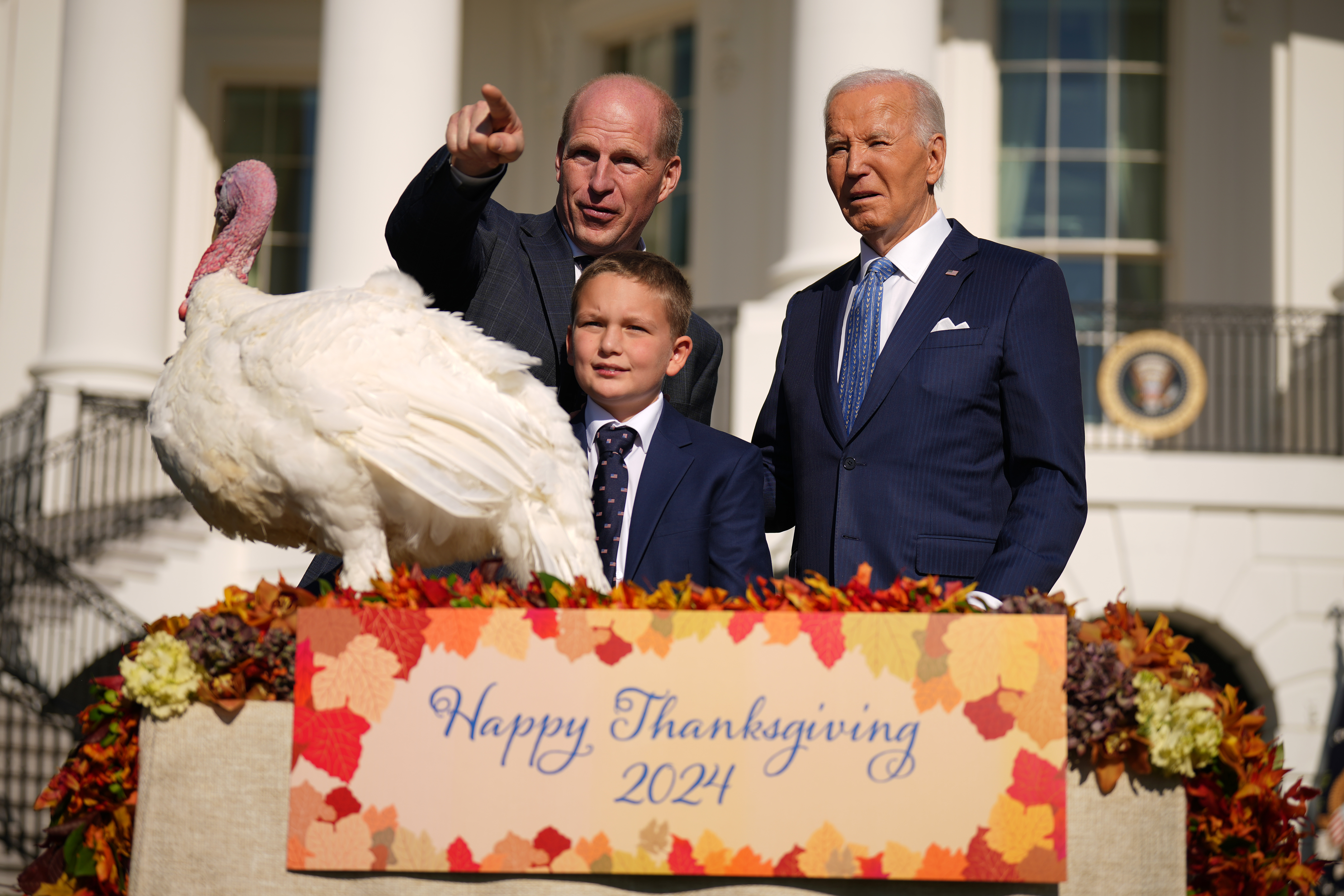 Biden pardons the last turkeys of his presidency as part of Thanksgiving tradition