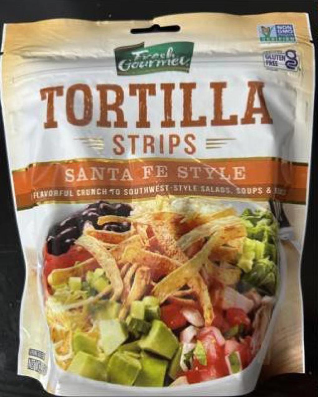 A pouch of Santa Fe Style Fresh Gourmet Tortilla Strips