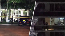 Police respond to a fatal shooting at a condo building in Hallandale Beach on Nov. 27, 2024. 