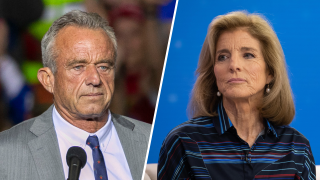 On left, Robert F. Kennedy Jr.; on right, Caroline Kennedy, US ambassador to Australia.