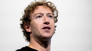 Mark Zuckerberg, chief executive officer of Meta Platforms Inc., during the Meta Connect event in Menlo Park, California, US, on Wednesday, Sept. 25, 2024.