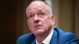 Andrew Witty, CEO of UnitedHealth Group, testifies during the Senate Finance Committee hearing titled “Hacking America’s Health Care: Assessing the Change Healthcare Cyber Attack and What’s Next,” in the Dirksen Building in Washington, D.C., on May 1, 2024.