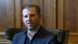 Eric Trump during an interview with the PA news agency at Trump International Golf Links near Balmedie, Aberdeenshire.