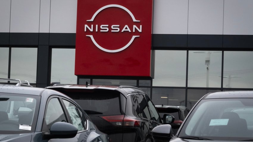 Vehicles are offered for sale at a Nissan dealership on December 18, 2024 in Libertyville, Illinois. 