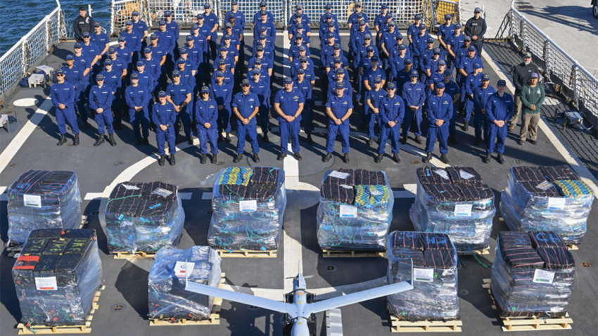 A massive haul of nearly $183 million worth of cocaine seized by the U.S. Coast Guard was offloaded in Fort Lauderdale.