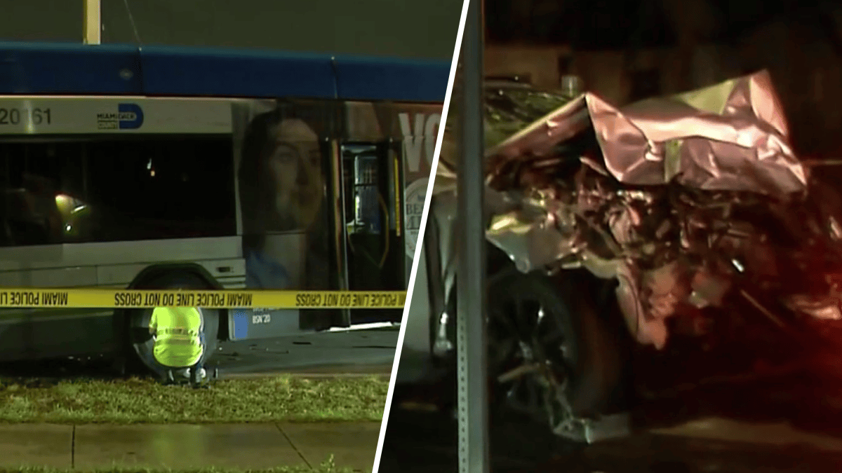 Several injuries after crash between county bus and SUV in NW Miami ...