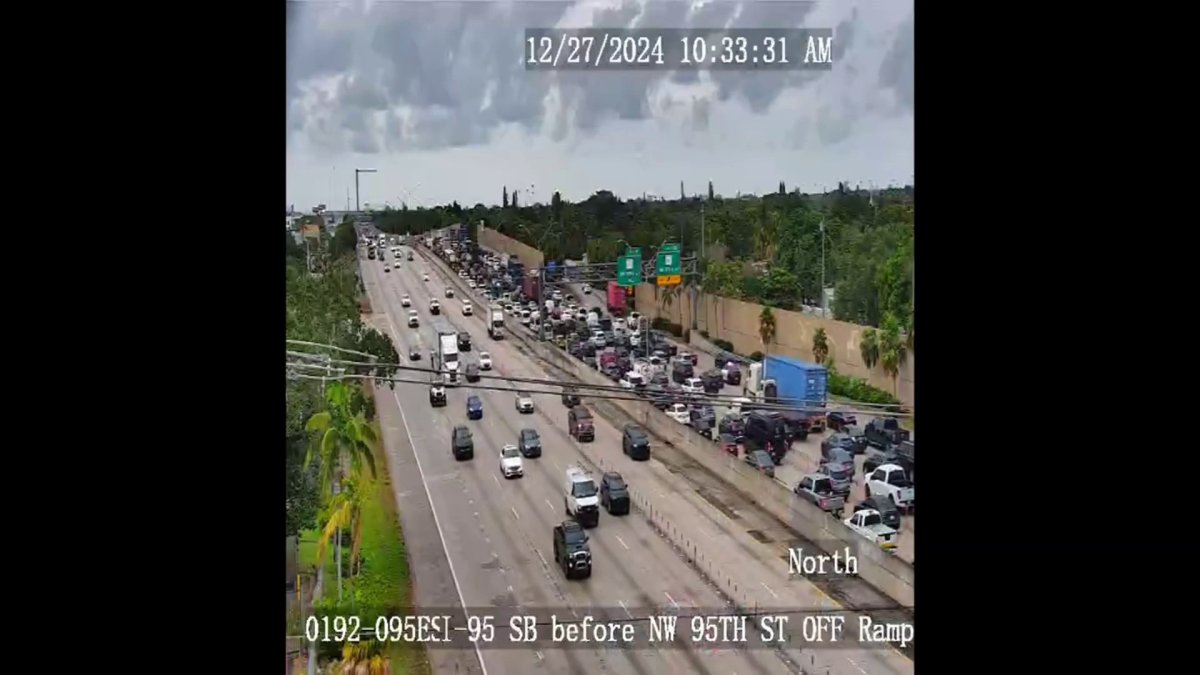 Accident shuts down northbound lanes on I-95 – NBC 6 South Florida