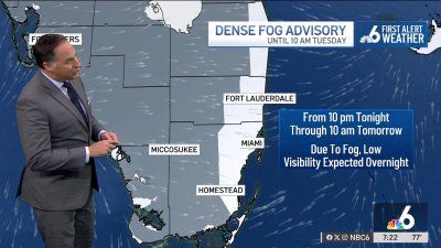 Dense fog advisory issued for southwest Florida