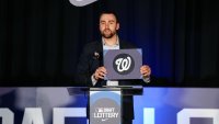 Colton Cowser announces the Washington Nationals as winners of No. 1 pick