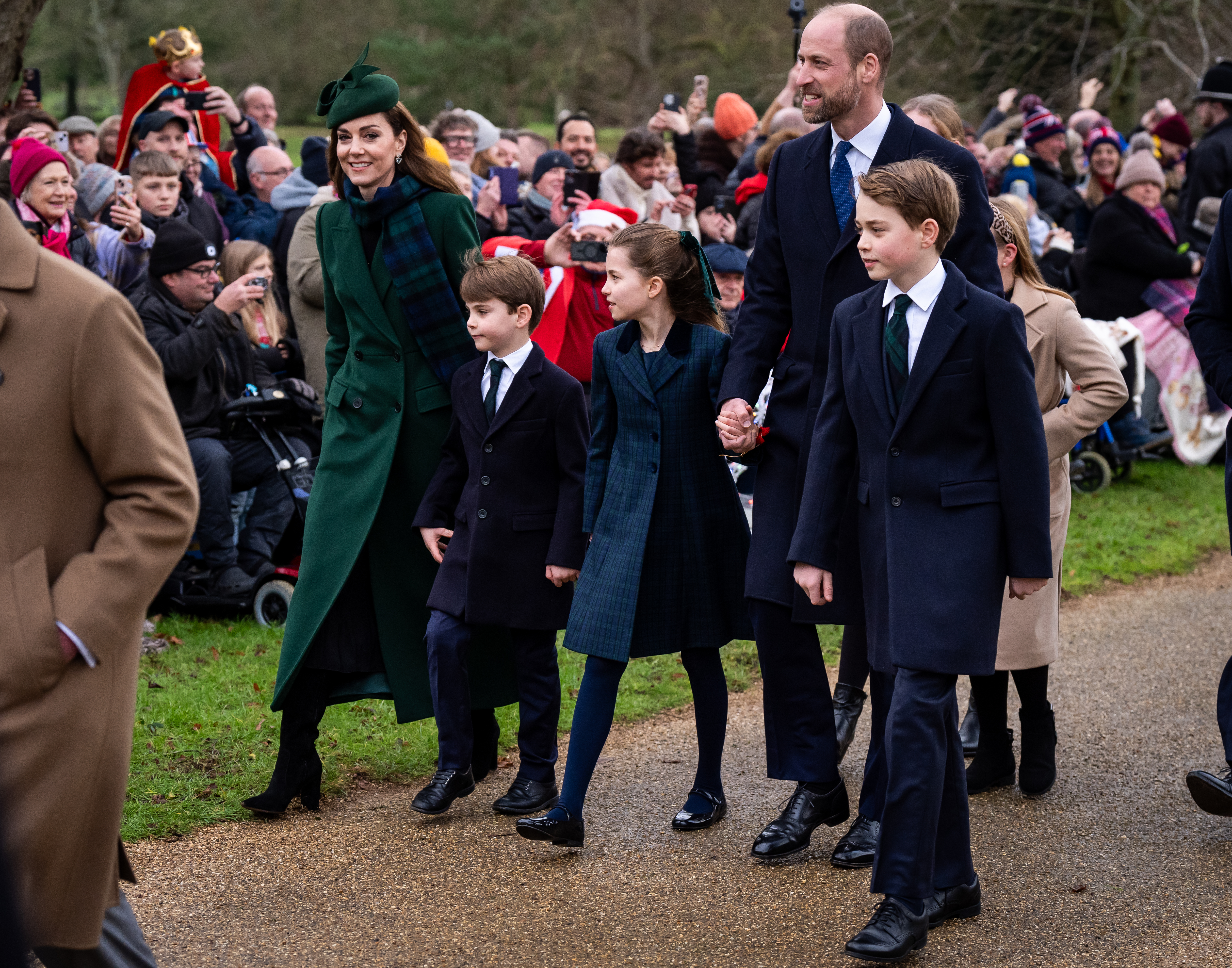 Prince George, Princess Charlotte and Prince Louis make Christmas Day church appearance