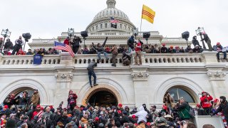 Trump supporters at the Capitol on Jan. 6, 2021.