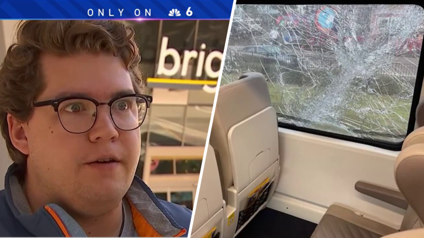 A man aboard the first car of the Brightline train that crashed into a fire truck on Saturday in Delray Beach, leaving 15 injured, said he remembers the screaming and blood after the impact.