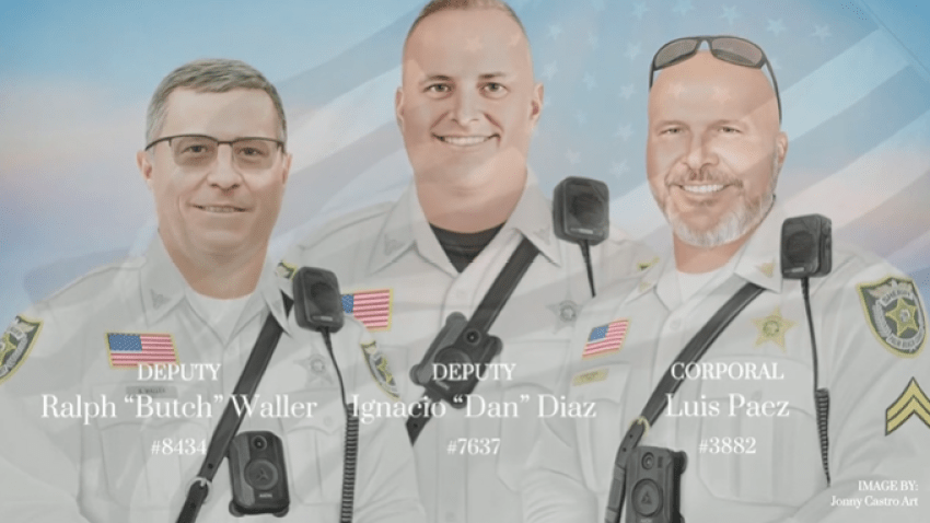 The motormen, Corporal Luis Paez, Deputy Ralpha “Butch” Waller and Deputy Ignacio “Dan” Diaz, died last month when an SUV struck them on the side of a road just a week before Thanksgiving.