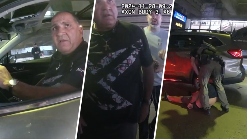 New Broward Sheriff’s deputy body camera footage shows an intense Thanksgiving Day encounter at Fort Lauderdale-Hollywood International Airport that ended with 73-year-old man bloodied and behind bars along with his son and daughter-in-law.