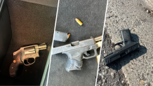Authorities said three forearms were recovered after a chase in Fort Lauderdale on Jan. 13, 2025.