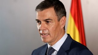 Spanish Prime Minister Pedro Sanchez speaks at a press conference in Kunshan, Jiangsu province, China September 11, 2024.