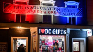 Customers enter the Inauguration Store ahead of the 60th presidential inauguration in Washington, DC, US, on Sunday, Jan. 19, 2025.