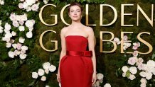 Emma Stone attends the 2025 Golden Globe Awards