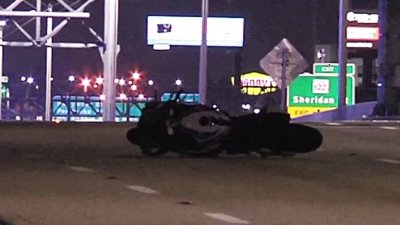 Apparent fatal motorcycle crash on I-95 in Dania Beach