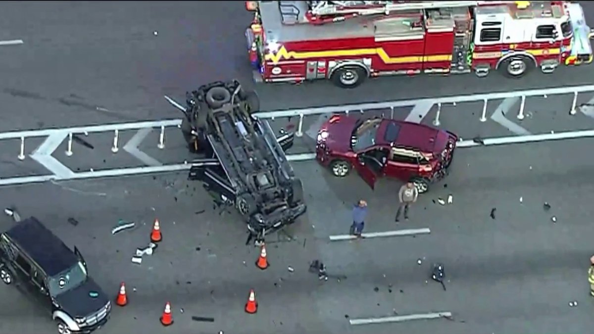 Woman standing by car after crash struck and killed in 2nd crash on I ...