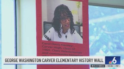 George Washington Carver Elementary history wall