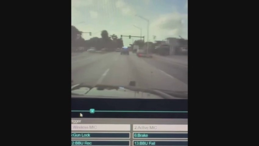 Dashcam video shows FHP PIT maneuver during chase in Fort Lauderdale