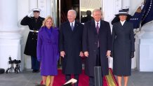Bidens and Trumps at the White House