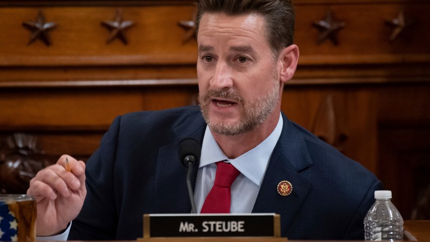 Rep. Greg Steube, R-Fla., questions constitutional scholars during a House Judiciary Committee hearing on Capitol Hill in Washington, December 4, 2019.