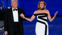 melania trump ball gown