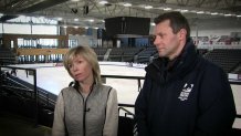 Evgenia Shishkova and Vadim Naumov during an interview with NBC10 Boston.