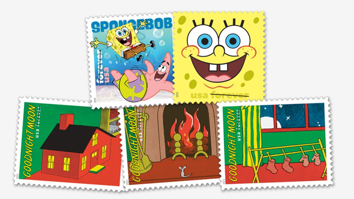 USPS creates 'SpongeBob SquarePants' and 'Goodnight Moon' stamps