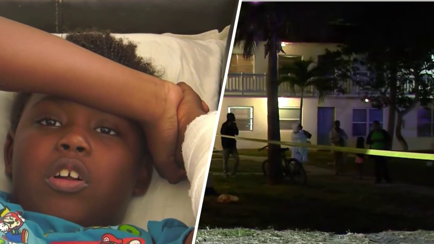 An 11-year-old boy is recovering after being attacked by a dog outside his home in Deerfield Beach.