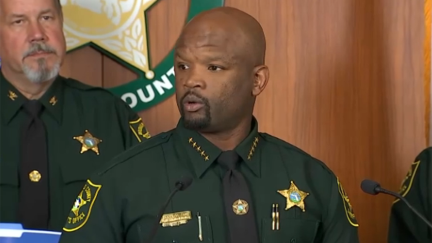 Broward Sheriff Gregory Tony speaks on Feb. 19, 2025.