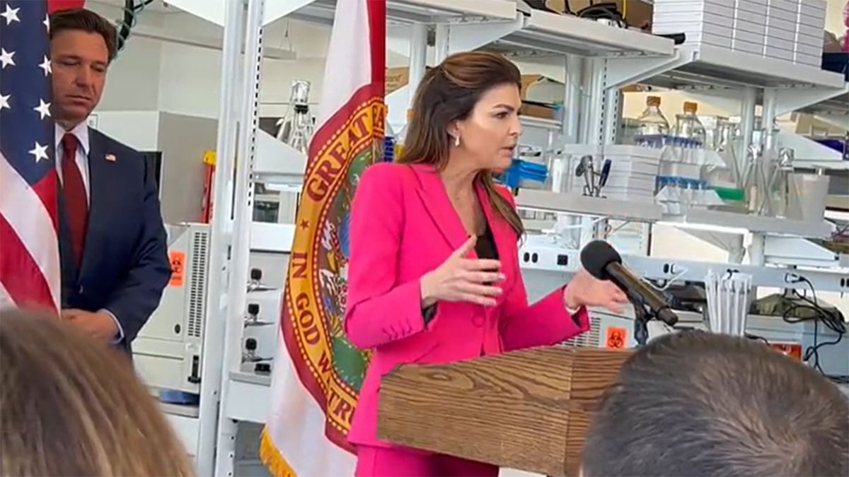 casey desantis pink dress Casey DeSantis is strategic in her fashion choices? Surely not!