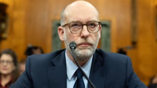 Russell Vought, President Donald Trump's choice for Director of the Office of Management and Budget, appears before the Senate Budget Committee during a hearing to examine his nomination, on Capitol Hill in Washington, Wednesday, Jan. 22, 2025. 