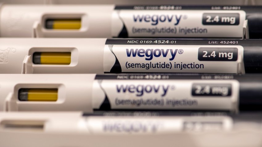 Still life of Wegovy an injectable prescription weight loss medicine that has helped people with obesity. It should be used with a weight loss plan and physical activity.