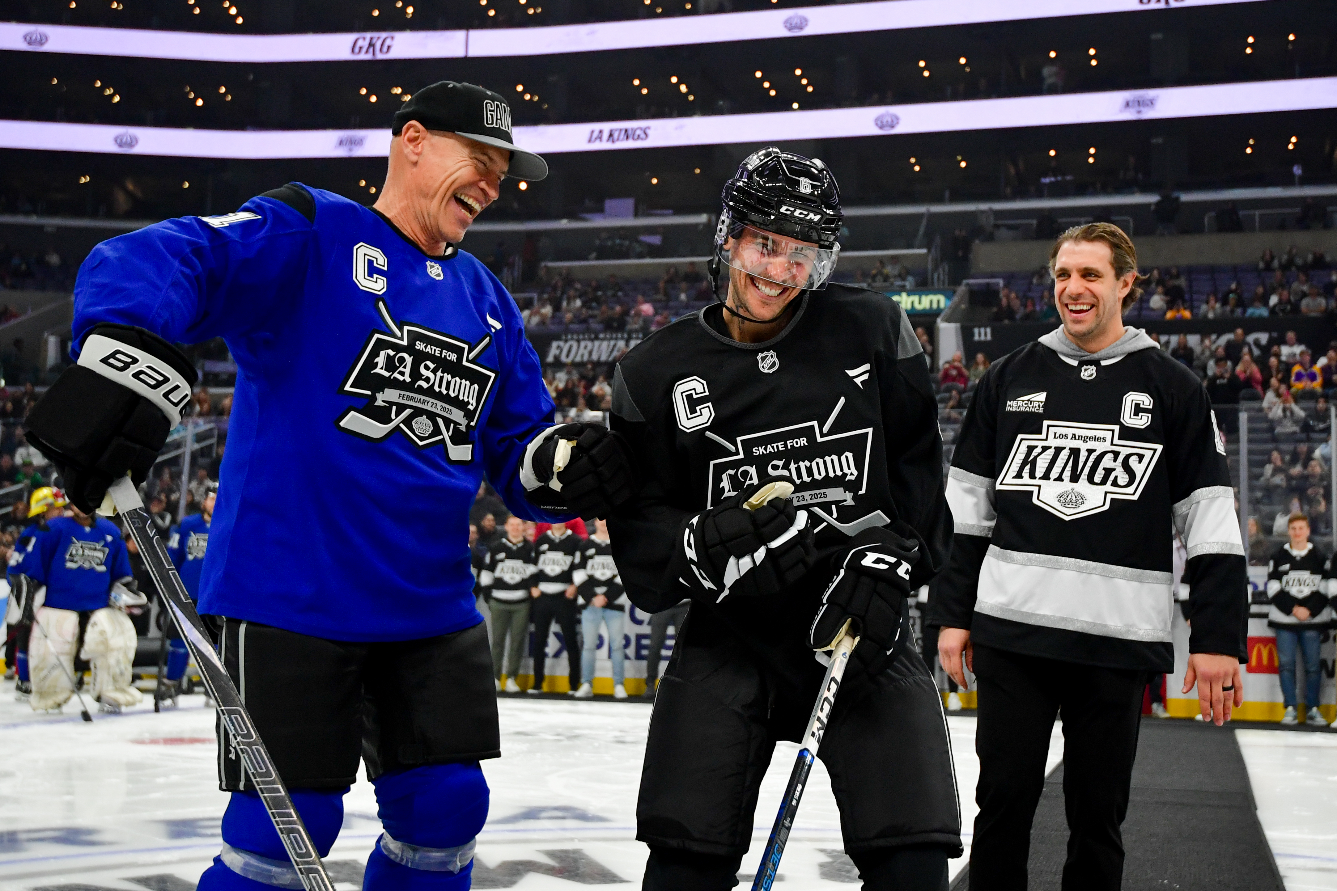 Justin Bieber and Steve Carell skate in charity hockey game for LA fire relief fund