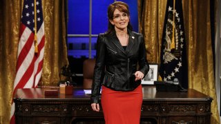 File - Tina Fey as Sarah Palin May 19, 2018.