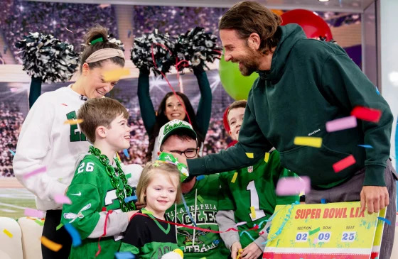 See Bradley Cooper surprise 8-year-old Eagles fan with Super Bowl tickets